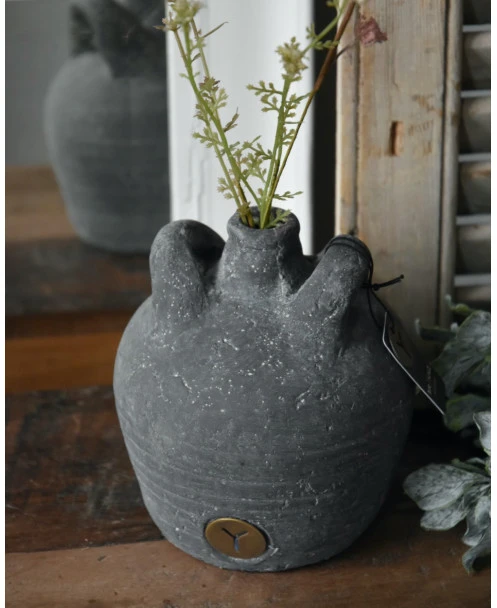 Aardewerk Kruikje Met Twee Oren En Smalle Tuit, Brynxz - Afbeelding 3