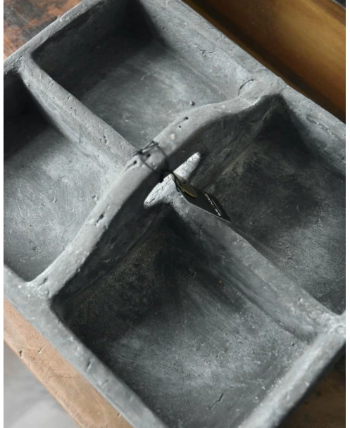 Aardewerk Vakkenbak Met Oor In Het Midden, Vintage Brynxz - Afbeelding 5