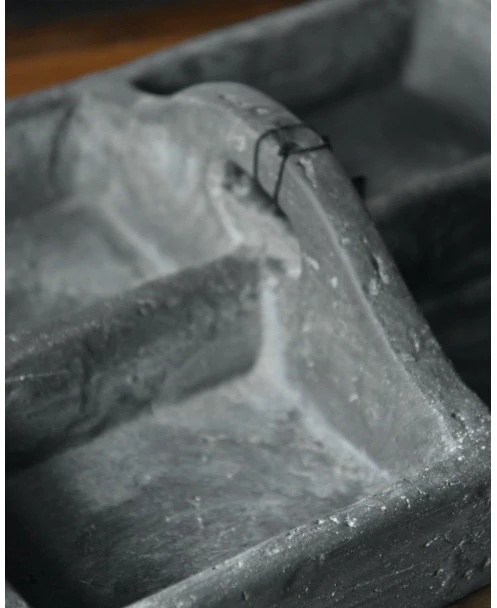 Aardewerk Vakkenbak Met Oor In Het Midden, Vintage Brynxz - Afbeelding 8