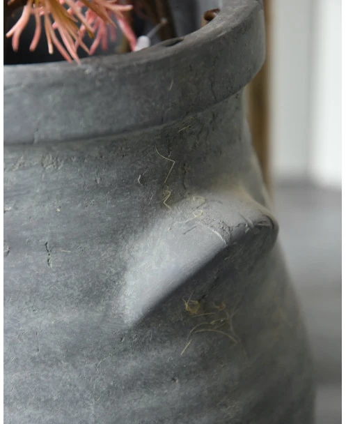 Bolle Vaas Met Ribbel Reliƫf En Dichte Oortjes Majestic, Brynxz - Afbeelding 4