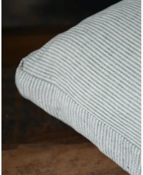 Box Kussenhoes Met Fijne Groene Strepen, IB Laursen - Afbeelding 3