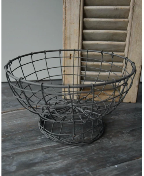 Draad Mand 'etagère' Op Voet - Afbeelding 2