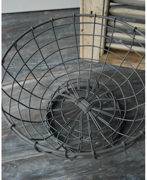 Draad Mand 'etagère' Op Voet - Afbeelding 4