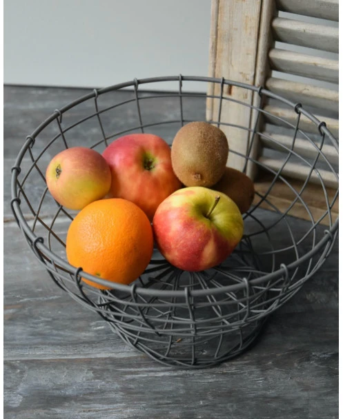 Draad Mand 'etagère' Op Voet - Afbeelding 5