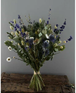 Droogbloem Boeket Blauw