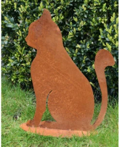 Ecoroest Tuindecoratie Kat Zitten Met Staart Omhoog