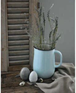 Emaille Kan 'light Blue/cream', IB Laursen