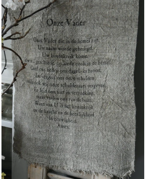 Gebed Shabby Doek Groot, Het Onze Vader Die In De Hemel Zijt - Afbeelding 2