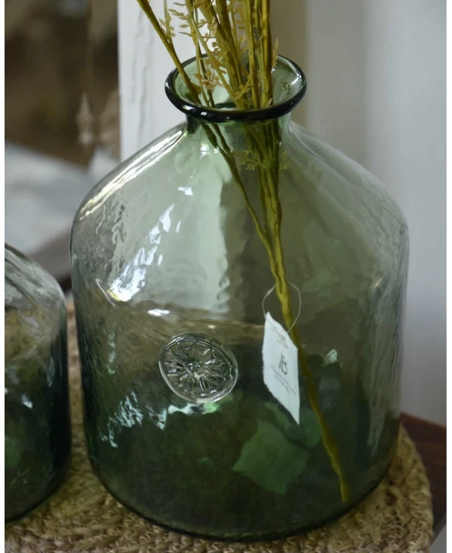 Glazen Apothekers Fles In Het Groen Met Embleem Groot, IB Laursen - Afbeelding 6