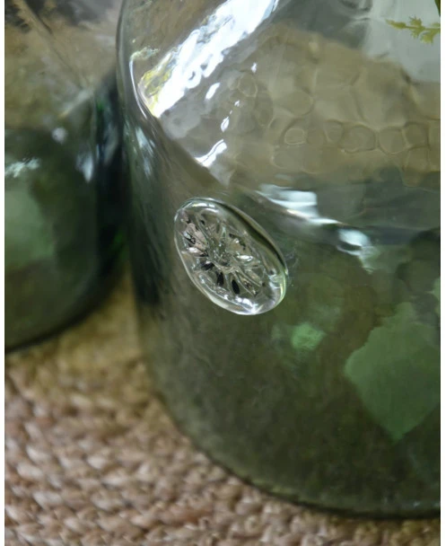 Glazen Apothekers Fles In Het Groen Met Embleem Groot, IB Laursen - Afbeelding 3