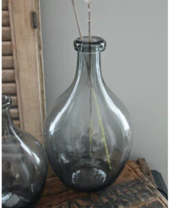 Glazen Ballon Vaas Met Grijze Gloed, IB Laursen