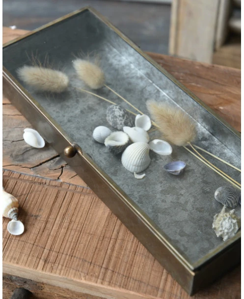 Glazen Kistje In Antiek-look Met Zinken Bodem, IB Laursen - Afbeelding 5