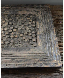 Grijs Houtsnijwerk Paneel Van Be-Uniq