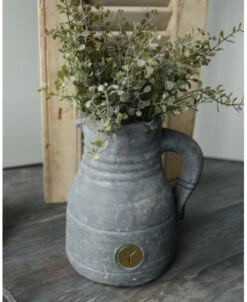 Grijze Aardewerk Kan Vintage, Brynxz