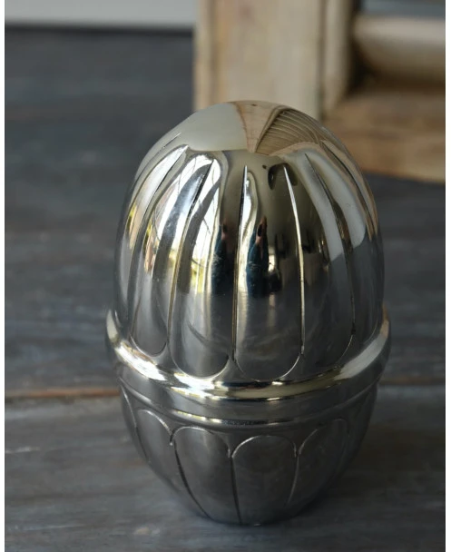 Groot Antiek-look Zilver Kleurig Ei Met Reliëf, IB Laursen - Afbeelding 5