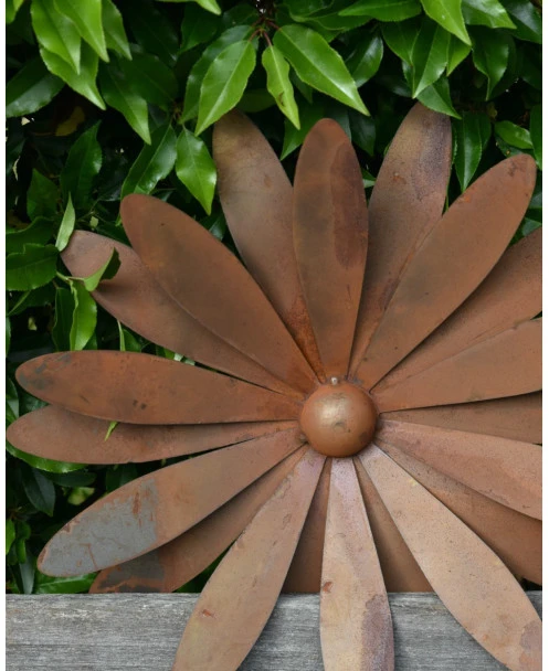 Grote Bloem Ecoroest In 3D Als 'wand' Tuindecoratie - Afbeelding 2