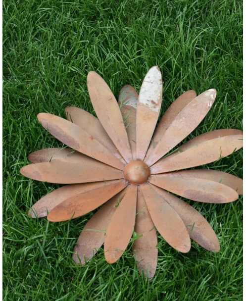 Grote Bloem Ecoroest In 3D Als 'wand' Tuindecoratie - Afbeelding 3