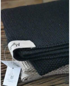 Handdoek Mynte Zwart, IB Laursen