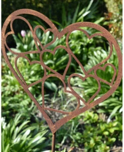 Hart Gevuld Met Harten Ecoroest Tuinprikker