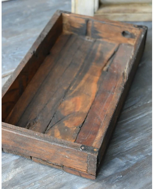 Houten Bak Met Metalen Beugeltjes, Unique IB Laursen - Afbeelding 3