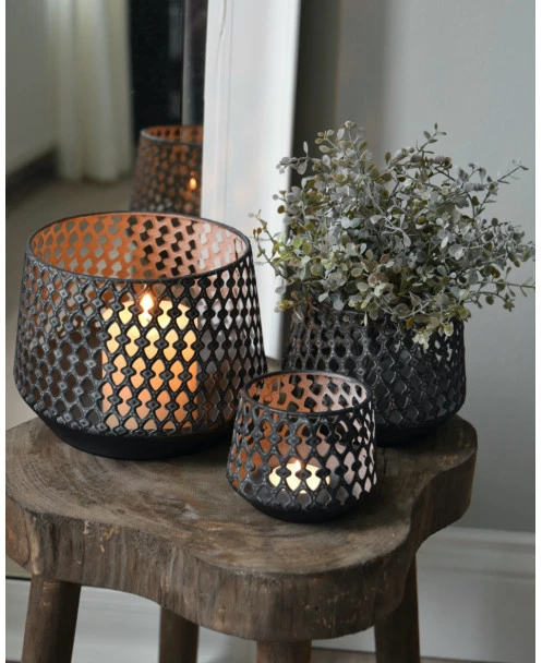 Houten Kruk Met Golvend Blad - Afbeelding 5