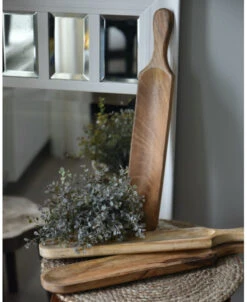 Houten Langwerpige Serveerplank Met Handvat