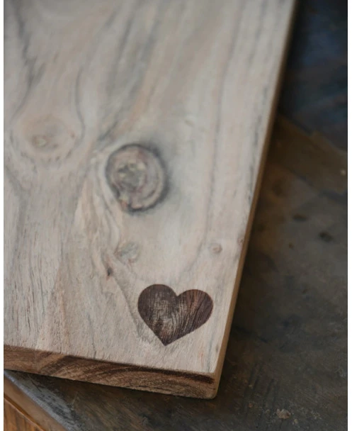 Houten Serveer Bord Met Hartje, Rechthoekig IB Laursen - Afbeelding 3