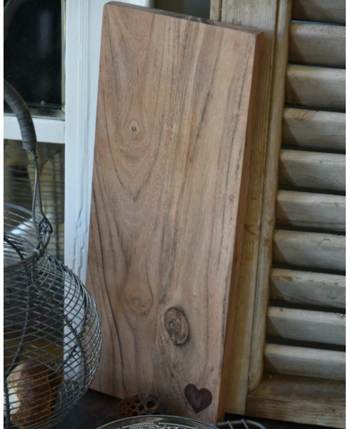 Houten Serveer Bord Met Hartje, Rechthoekig IB Laursen