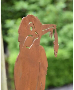 IJsvogel Met Visje Op Tak, Metalen Schroefvogel