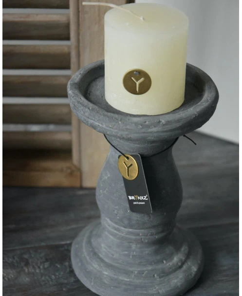 Kandelaar Met Mooie Bollingen Vintage Grijs, Brynxz - Afbeelding 4