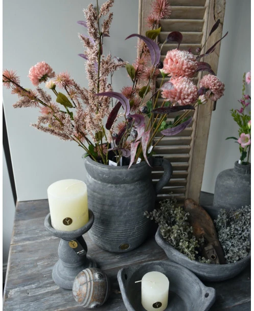 Kandelaar Met Mooie Bollingen Vintage Grijs, Brynxz - Afbeelding 5