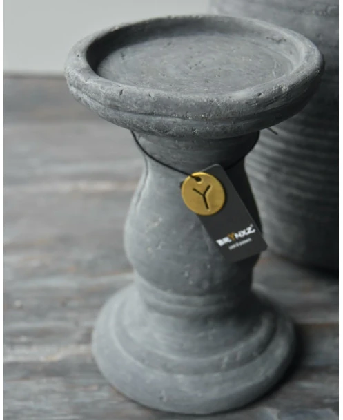 Kandelaar Met Mooie Bollingen Vintage Grijs, Brynxz