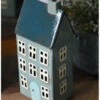 Keramiek Theelicht Huis Nyhavn In Zee Blauw, IB Laursen