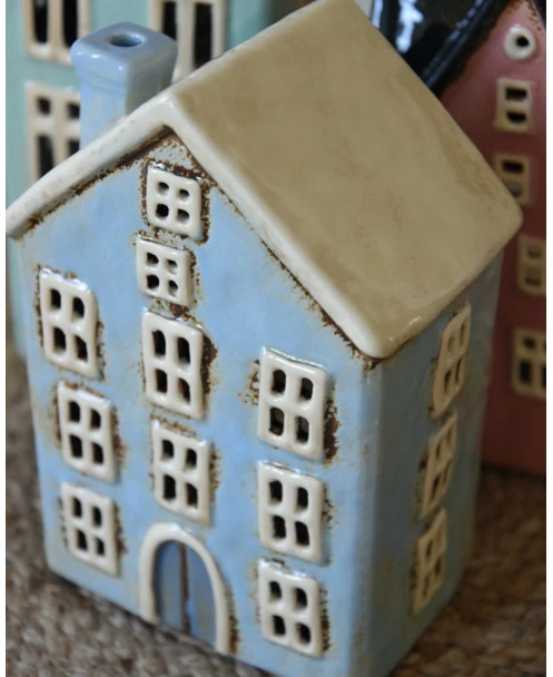 Licht Blauw Pakhuis Nyhavn, Theelicht Huisje IB Laursen - Afbeelding 2