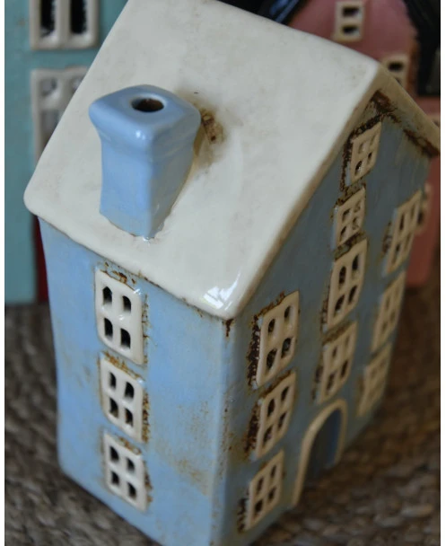 Licht Blauw Pakhuis Nyhavn, Theelicht Huisje IB Laursen - Afbeelding 3