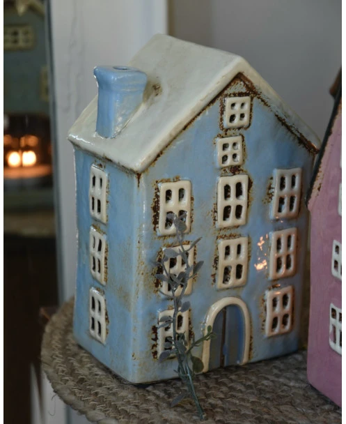 Licht Blauw Pakhuis Nyhavn, Theelicht Huisje IB Laursen