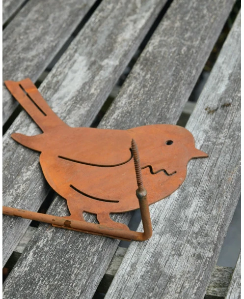 Metalen Tuin Vogel Mus Op Takje - Afbeelding 2