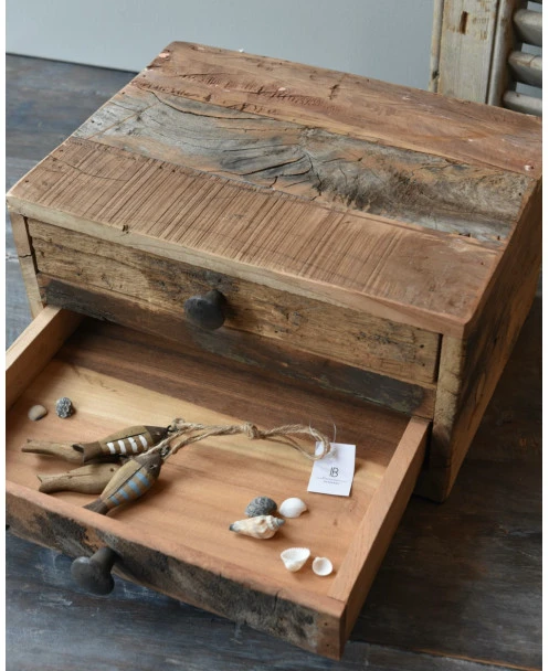 Oud Houten Lade Kastje, IB Laursen - Afbeelding 6