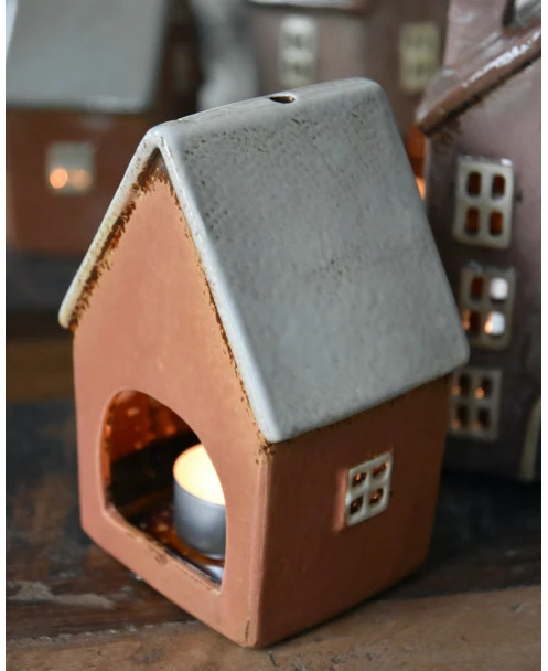 Pastel Perzik Kleurig Theelicht Huisje Nyhavn, IB Laursen - Afbeelding 5