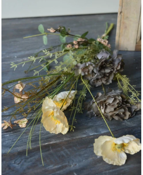 Pluk Boeket 'zijde' In Warme Tinten - Afbeelding 7