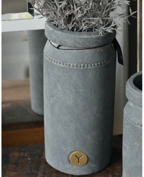 Pot Aardewerk Majestic Grijs Met Sierrandje En Kraag XL, Brynxz - Afbeelding 6