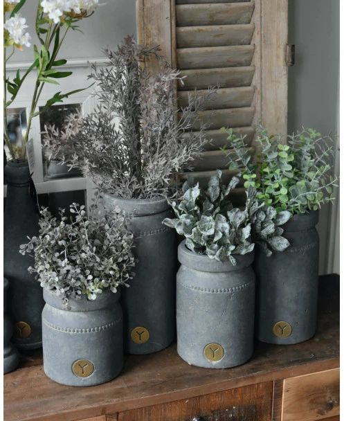 Pot Aardewerk Majestic Grijs Met Sierrandje En Kraag XL, Brynxz - Afbeelding 7