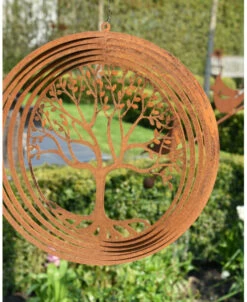 Ronde Ecoroest Windvanger Met Boom