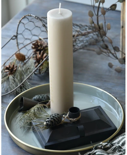 Ronde Tray Grijs Met Antiek Gouden Buitenkant, IB Laursen - Afbeelding 2