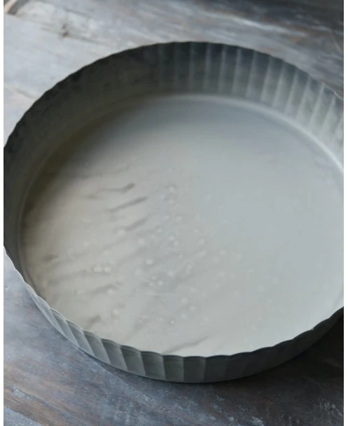 Ronde Zinken Schaal Met Hoge Schulp Rand, IB Laursen - Afbeelding 4