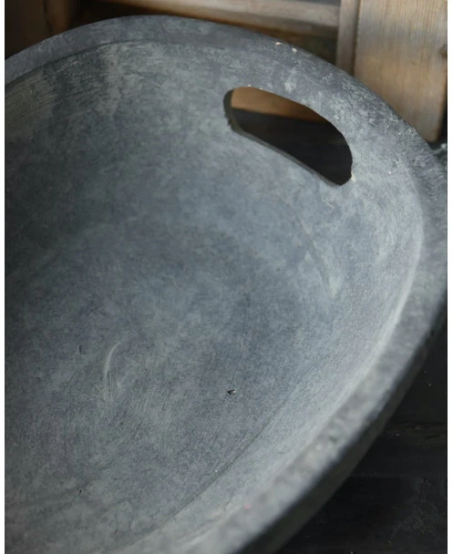 Set Ovale Handgemaakte Schalen Majestic Grijs, Brynxz - Afbeelding 7