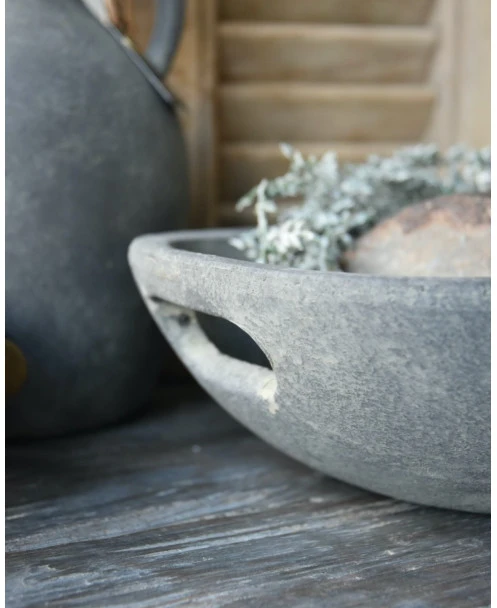 Set Ovale Handgemaakte Schalen Majestic Grijs, Brynxz - Afbeelding 8