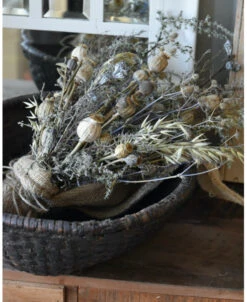 Sobere Droogbloem Toef In Oude Leemmand