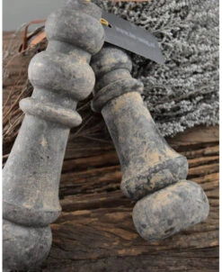 Toefhanger - Klos Verouderd Grijs