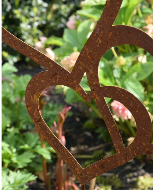 Tuinprikker Met 3 Harten Van Ecoroest - Afbeelding 2